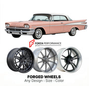 CUSTOM CLASSIC VINTAGE RESTOMOD RETRO OLD SCHOOL FORGED WHEELS RIMS for DODGE ROYAL 1958 - 1959