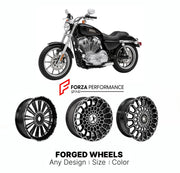 CUSTOM FORGED MOTORCYCLE WHEELS RIMS for HARLEY DAVIDSON XL883L SUPERLOW 2005 - 2019