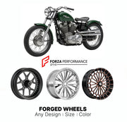 CUSTOM FORGED MOTORCYCLE WHEELS RIMS for HARLEY DAVIDSON XLCH SPORTSTER 1958 - 1979
