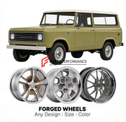 CUSTOM CLASSIC VINTAGE RESTOMOD RETRO OLD SCHOOL FORGED WHEELS RIMS for INTERNATIONAL HARVESTER 1000B 1967