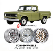 CUSTOM CLASSIC VINTAGE RESTOMOD RETRO OLD SCHOOL FORGED WHEELS RIMS for INTERNATIONAL HARVESTER 1100D 1969