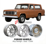 CUSTOM CLASSIC VINTAGE RESTOMOD RETRO OLD SCHOOL FORGED WHEELS RIMS for INTERNATIONAL HARVESTER TERRA 1976 - 1980