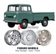 CUSTOM CLASSIC VINTAGE RESTOMOD RETRO OLD SCHOOL FORGED WHEELS RIMS for JEEP FC-150 1959 - 1965
