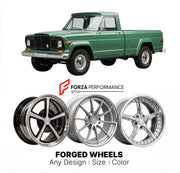 CUSTOM CLASSIC VINTAGE RESTOMOD RETRO OLD SCHOOL FORGED WHEELS RIMS for JEEP J-10 1972 - 1988