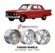CUSTOM CLASSIC VINTAGE RESTOMOD RETRO OLD SCHOOL FORGED WHEELS RIMS for MERCURY COMET 1960 - 1963