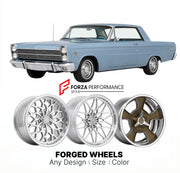 CUSTOM CLASSIC VINTAGE RESTOMOD RETRO OLD SCHOOL FORGED WHEELS RIMS for MERCURY COMET 1966 - 1967
