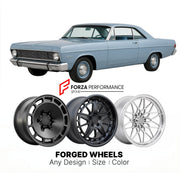 CUSTOM CLASSIC VINTAGE RESTOMOD RETRO OLD SCHOOL FORGED WHEELS RIMS for MERCURY COMET 1968 - 1969