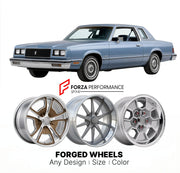 CUSTOM CLASSIC VINTAGE RESTOMOD RETRO OLD SCHOOL FORGED WHEELS RIMS for MERCURY COUGAR 1980 - 1982