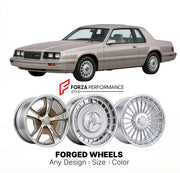 CUSTOM CLASSIC VINTAGE RESTOMOD RETRO OLD SCHOOL FORGED WHEELS RIMS for MERCURY COUGAR 1983 - 1988