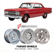 CUSTOM CLASSIC VINTAGE RESTOMOD RETRO OLD SCHOOL FORGED WHEELS RIMS for MERCURY CYCLONE 1964 - 1965