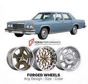 CUSTOM CLASSIC VINTAGE RESTOMOD RETRO OLD SCHOOL FORGED WHEELS RIMS for MERCURY GRAND MARQUIS 1979 - 1982