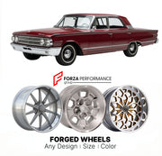 CUSTOM CLASSIC VINTAGE RESTOMOD RETRO OLD SCHOOL FORGED WHEELS RIMS for MERCURY MARAUDER 1963 - 1965