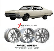 CUSTOM CLASSIC VINTAGE RESTOMOD RETRO OLD SCHOOL FORGED WHEELS RIMS for MERCURY MARAUDER JET 1969 - 1970