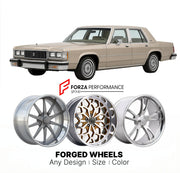 CUSTOM CLASSIC VINTAGE RESTOMOD RETRO OLD SCHOOL FORGED WHEELS RIMS for MERCURY MARQUIS 1983 - 1986