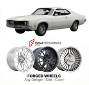 CUSTOM CLASSIC VINTAGE RESTOMOD RETRO OLD SCHOOL FORGED WHEELS RIMS for MERCURY MONTEGO GT 1970 - 1971