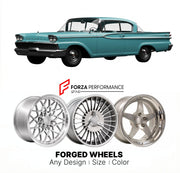 CUSTOM CLASSIC VINTAGE RESTOMOD RETRO OLD SCHOOL FORGED WHEELS RIMS for MERCURY MONTEREY CUSTOM 1959 - 1974