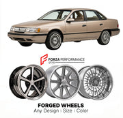 CUSTOM CLASSIC VINTAGE RESTOMOD RETRO OLD SCHOOL FORGED WHEELS RIMS for MERCURY SABLE 1986 - 1990