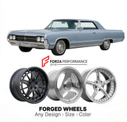 CUSTOM CLASSIC VINTAGE RESTOMOD RETRO OLD SCHOOL FORGED WHEELS RIMS for OLDSMOBILE 98 1965 - 1970