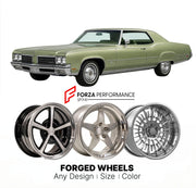 CUSTOM CLASSIC VINTAGE RESTOMOD RETRO OLD SCHOOL FORGED WHEELS RIMS for OLDSMOBILE 98 1971 - 1976