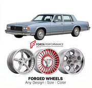 CUSTOM CLASSIC VINTAGE RESTOMOD RETRO OLD SCHOOL FORGED WHEELS RIMS for OLDSMOBILE 98 1985 - 1990