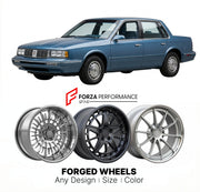 CUSTOM CLASSIC VINTAGE RESTOMOD RETRO OLD SCHOOL FORGED WHEELS RIMS for OLDSMOBILE CIERA 1982 - 1990