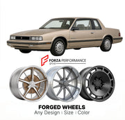 CUSTOM CLASSIC VINTAGE RESTOMOD RETRO OLD SCHOOL FORGED WHEELS RIMS for OLDSMOBILE CUTLASS CALAIS 1989 - 1990