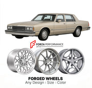 CUSTOM CLASSIC VINTAGE RESTOMOD RETRO OLD SCHOOL FORGED WHEELS RIMS for OLDSMOBILE DELTA 88 1986 - 1990