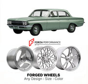CUSTOM CLASSIC VINTAGE RESTOMOD RETRO OLD SCHOOL FORGED WHEELS RIMS for OLDSMOBILE F-85 1961 - 1972