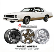CUSTOM CLASSIC VINTAGE RESTOMOD RETRO OLD SCHOOL FORGED WHEELS RIMS for OLDSMOBILE HURST/OLDS 1978 - 1988