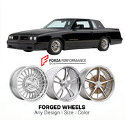 CUSTOM CLASSIC VINTAGE RESTOMOD RETRO OLD SCHOOL FORGED WHEELS RIMS for OLDSMOBILE HURST/OLDS 1989 - 1990