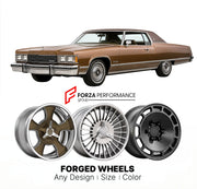 CUSTOM CLASSIC VINTAGE RESTOMOD RETRO OLD SCHOOL FORGED WHEELS RIMS for OLDSMOBILE NINETY-EIGHT 1977 - 1984