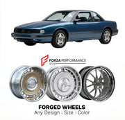 CUSTOM CLASSIC VINTAGE RESTOMOD RETRO OLD SCHOOL FORGED WHEELS RIMS for OLDSMOBILE TROFEO 1987 - 1990