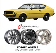 CUSTOM CLASSIC VINTAGE RESTOMOD RETRO OLD SCHOOL FORGED WHEELS RIMS for PLYMOUTH ARROW 1976 - 1980
