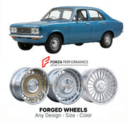 CUSTOM CLASSIC VINTAGE RESTOMOD RETRO OLD SCHOOL FORGED WHEELS RIMS for PLYMOUTH CRICKET 1971 - 1974
