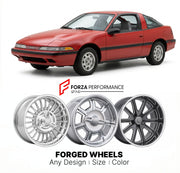 CUSTOM CLASSIC VINTAGE RESTOMOD RETRO OLD SCHOOL FORGED WHEELS RIMS for PLYMOUTH LASER 1981 - 1983