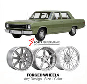 CUSTOM CLASSIC VINTAGE RESTOMOD RETRO OLD SCHOOL FORGED WHEELS RIMS for PLYMOUTH VALIANT 1974 - 1976