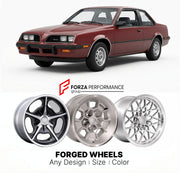 CUSTOM CLASSIC VINTAGE RESTOMOD RETRO OLD SCHOOL FORGED WHEELS RIMS for PONTIAC 2000 SUNBIRD 1983 - 1984
