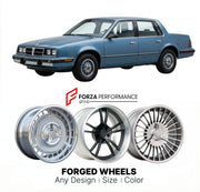 CUSTOM CLASSIC VINTAGE RESTOMOD RETRO OLD SCHOOL FORGED WHEELS RIMS for PONTIAC 6000 1982 - 1990