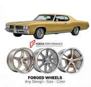 CUSTOM CLASSIC VINTAGE RESTOMOD RETRO OLD SCHOOL FORGED WHEELS RIMS for PONTIAC BONNEVILLE 1971 - 1976