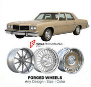 CUSTOM CLASSIC VINTAGE RESTOMOD RETRO OLD SCHOOL FORGED WHEELS RIMS for PONTIAC CATALINA 1977 - 1981