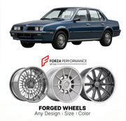 CUSTOM CLASSIC VINTAGE RESTOMOD RETRO OLD SCHOOL FORGED WHEELS RIMS for PONTIAC J2000 1982 - 1983