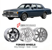 CUSTOM CLASSIC VINTAGE RESTOMOD RETRO OLD SCHOOL FORGED WHEELS RIMS for PONTIAC PARISIENNE 1983 - 1986