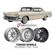 CUSTOM CLASSIC VINTAGE RESTOMOD RETRO OLD SCHOOL FORGED WHEELS RIMS for PONTIAC PATHFINDER 1958 - 1958