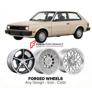 CUSTOM CLASSIC VINTAGE RESTOMOD RETRO OLD SCHOOL FORGED WHEELS RIMS for PONTIAC T1000 1981 - 1984