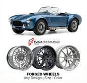 CUSTOM CLASSIC VINTAGE RESTOMOD RETRO OLD SCHOOL FORGED WHEELS RIMS for SHELBY COBRA 289 1962 - 1965