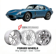 CUSTOM CLASSIC VINTAGE RESTOMOD RETRO OLD SCHOOL FORGED WHEELS RIMS for SHELBY COBRA DAYTONA COUPE 1964 - 1965