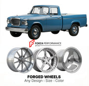 CUSTOM CLASSIC VINTAGE RESTOMOD RETRO OLD SCHOOL FORGED WHEELS RIMS for STUDEBAKER CHAMP 1960 - 1964
