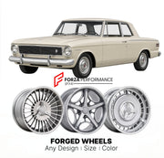 CUSTOM CLASSIC VINTAGE RESTOMOD RETRO OLD SCHOOL FORGED WHEELS RIMS for STUDEBAKER COMMANDER 1958 - 1966