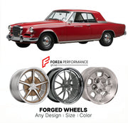 CUSTOM CLASSIC VINTAGE RESTOMOD RETRO OLD SCHOOL FORGED WHEELS RIMS for STUDEBAKER GRAN TURISMO HAWK 1962 - 1964