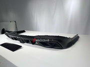 DRY CARBON REAR DIFFUSER WITH EXHAUST TIPS FOR MERCEDES-BENZ S-CLASS W223 2020+